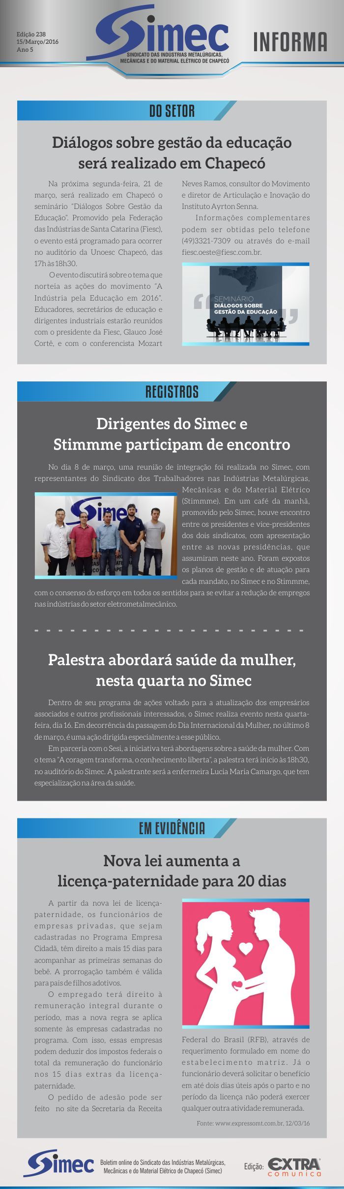 SIMEC - Sindicato das Indstrias Metalrgicas, Mecnicas e do Material Eltrico de Chapec/SC -