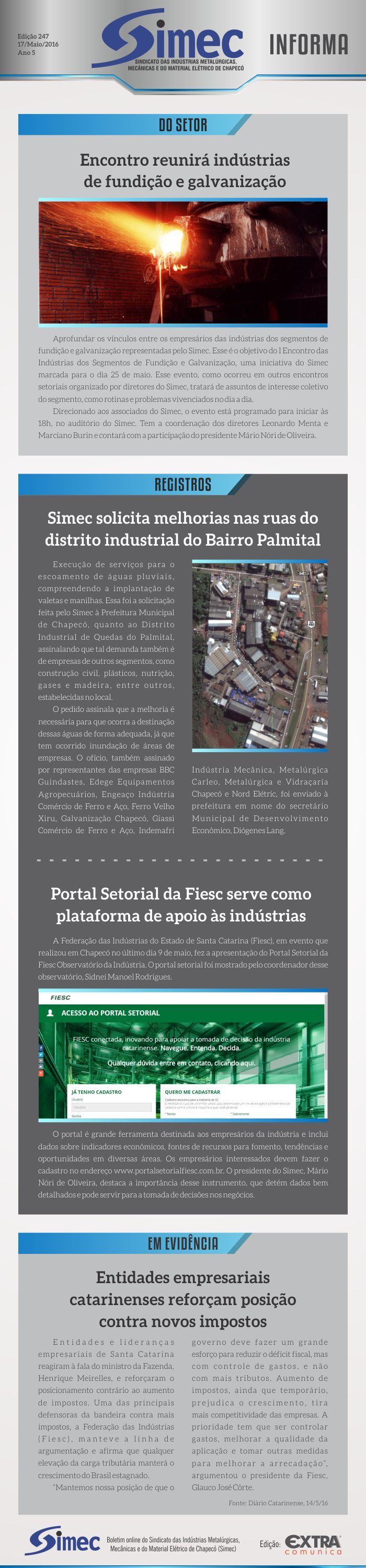 SIMEC - Sindicato das Indstrias Metalrgicas, Mecnicas e do Material Eltrico de Chapec/SC -