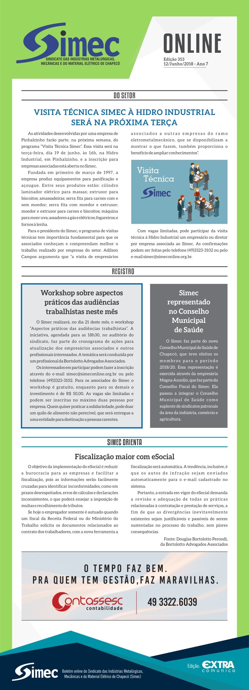 SIMEC - Sindicato das Indstrias Metalrgicas, Mecnicas e do Material Eltrico de Chapec/SC -