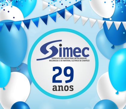 SIMEC - Sindicato das Indstrias Metalrgicas, Mecnicas e do Material Eltrico de Chapec/SC Fundado em 5 de dezembro de 1988, o Sindicato das Indústrias Metalúrgicas, Mecânicas e do Material Elétrico de...