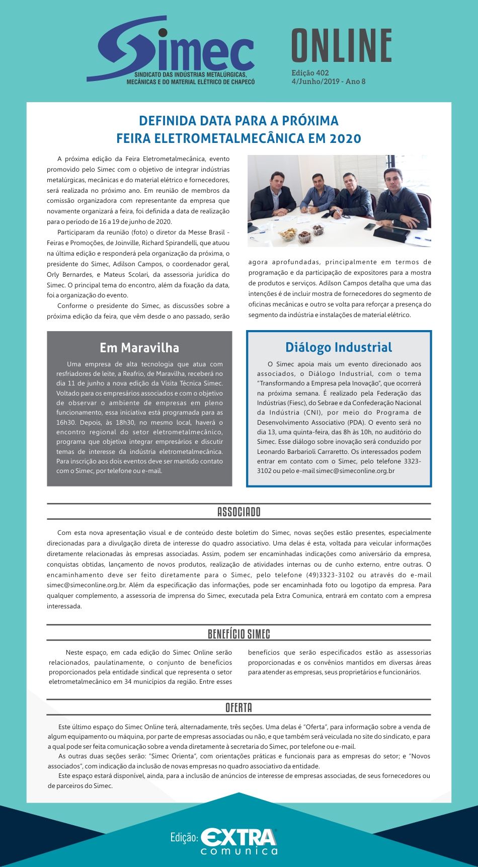 SIMEC - Sindicato das Indstrias Metalrgicas, Mecnicas e do Material Eltrico de Chapec/SC -