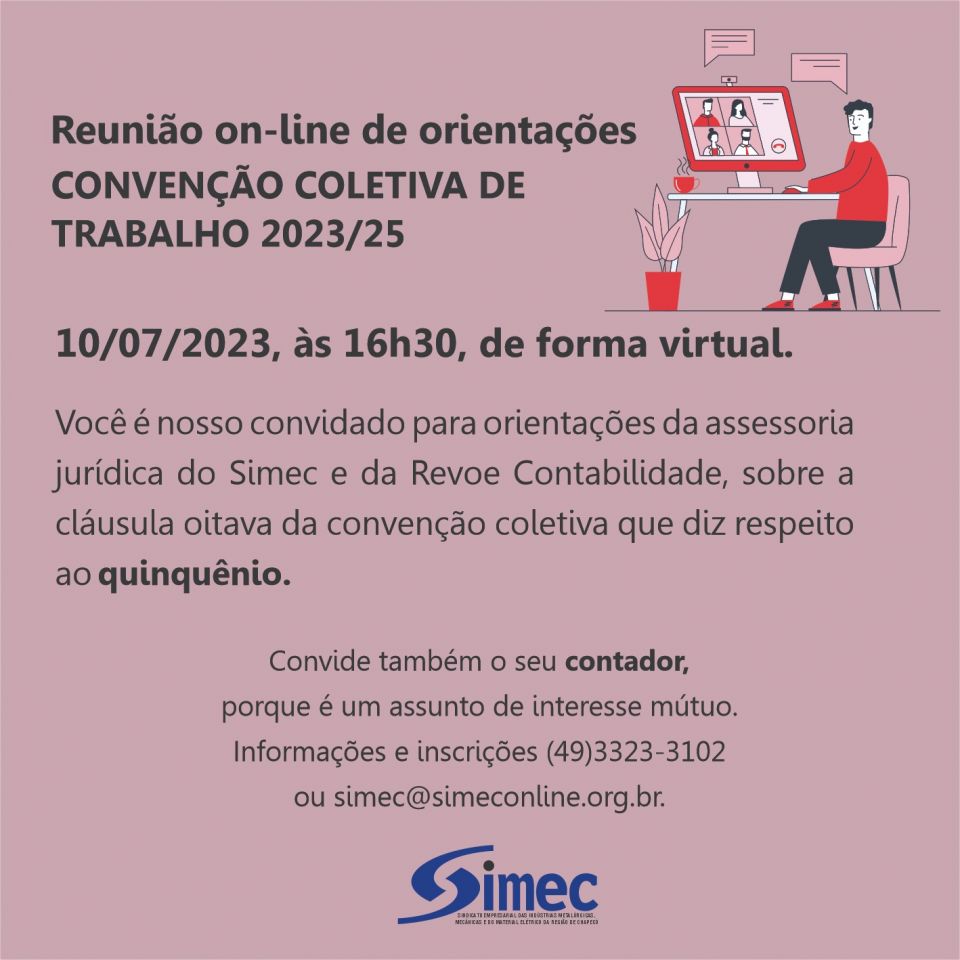SIMEC - Sindicato das Indústrias Metalúrgicas, Mecânicas e do Material Elétrico de Chapecó/SC -