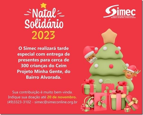 SIMEC - Sindicato das Indústrias Metalúrgicas, Mecânicas e do Material Elétrico de Chapecó/SC -