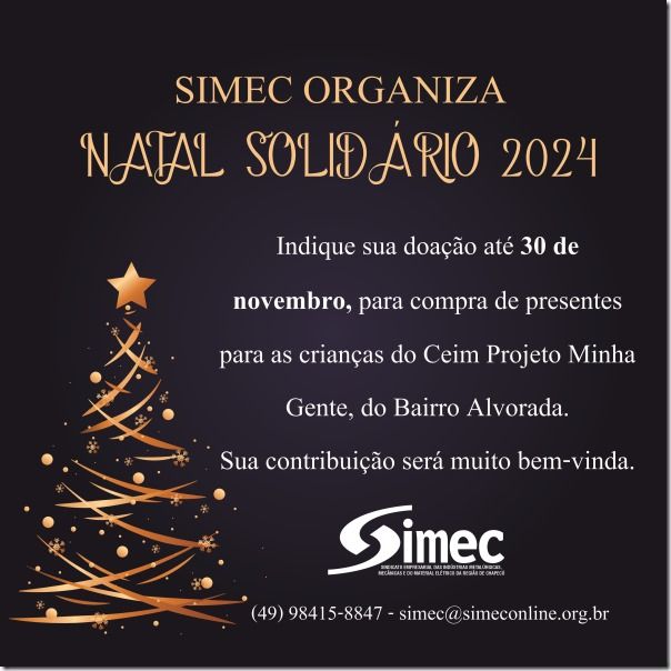 SIMEC - Sindicato das Indústrias Metalúrgicas, Mecânicas e do Material Elétrico de Chapecó/SC -