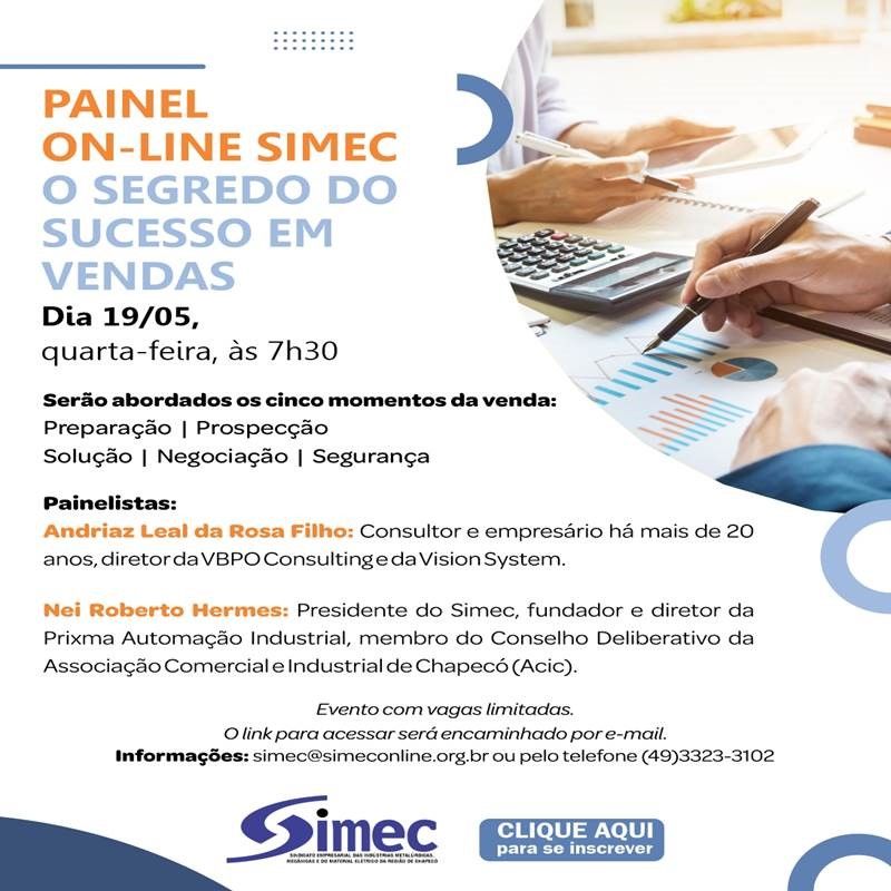 SIMEC - Sindicato das Indústrias Metalúrgicas, Mecânicas e do Material Elétrico de Chapecó/SC -