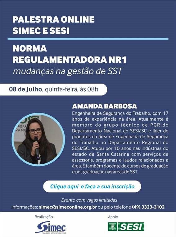 SIMEC - Sindicato das Indústrias Metalúrgicas, Mecânicas e do Material Elétrico de Chapecó/SC -