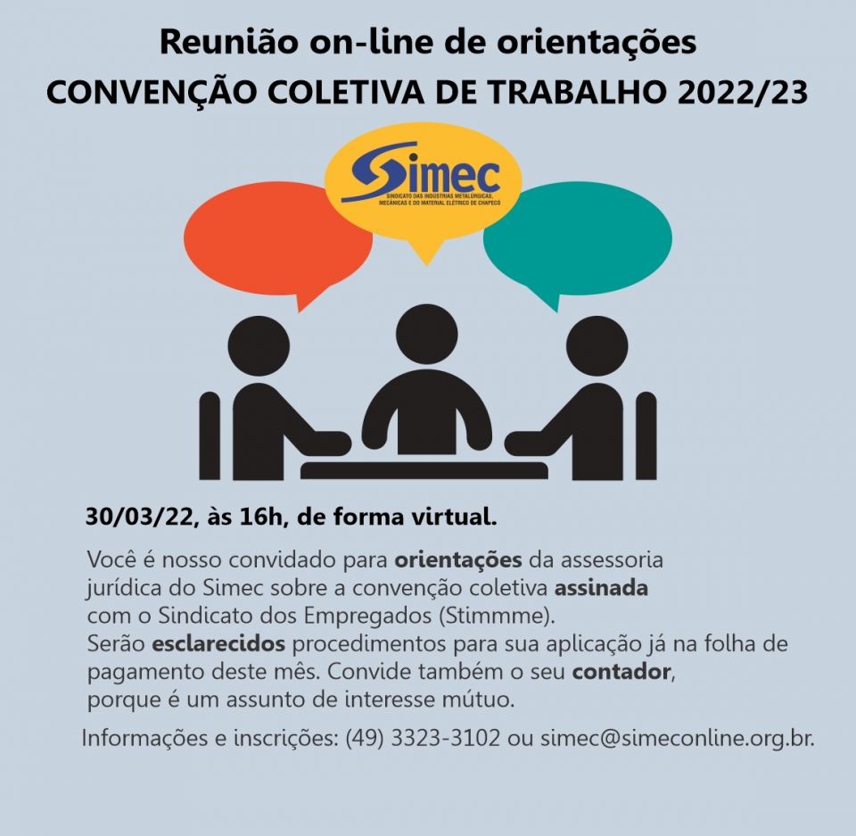 SIMEC - Sindicato das Indústrias Metalúrgicas, Mecânicas e do Material Elétrico de Chapecó/SC -