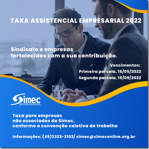SIMEC - Sindicato das Indústrias Metalúrgicas, Mecânicas e do Material Elétrico de Chapecó/SC -